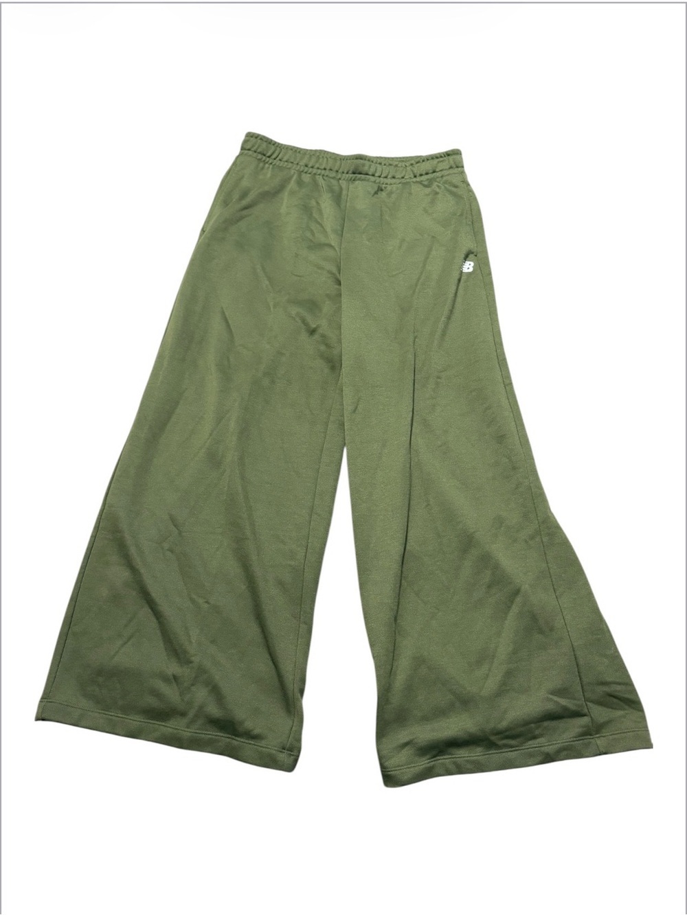 Extra Wide Leg New Balance Sport Essentials Fleece Pant Olive Green Size Large